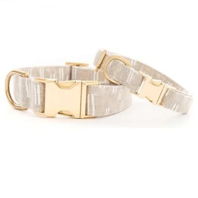 Wholesale Hemp Dog Collar with Metal Buckle for Pet Dogs
