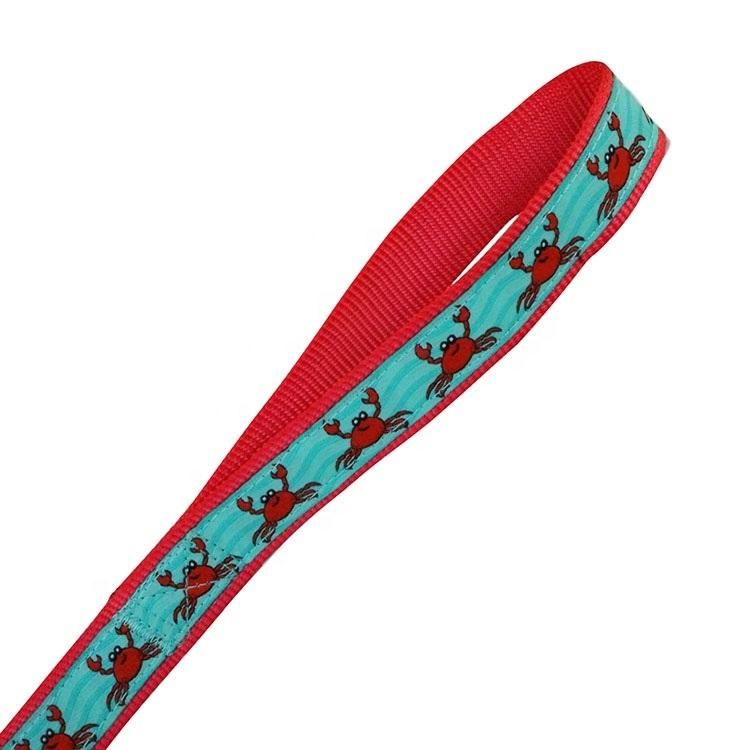 New Product Dual Custom Nylon Red Premium Two Layers Dog Leash