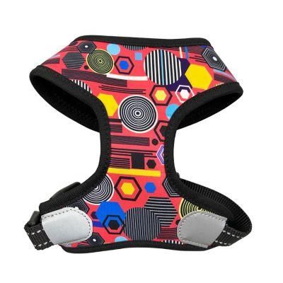 Luxury Dog Harness, Breathable Mesh Neoprene No Pull Adjustable Reflective Pet Dog Harness