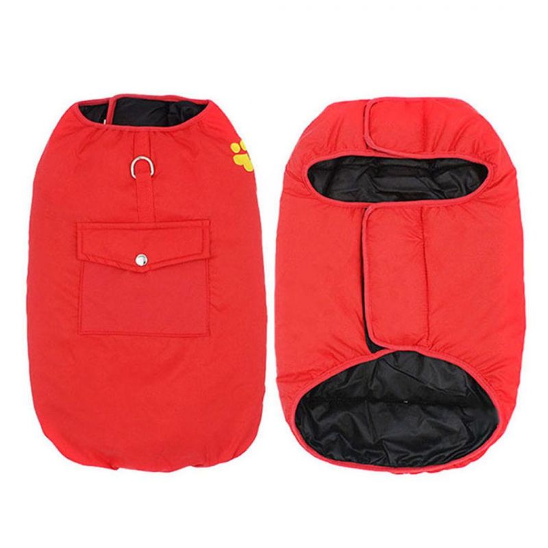 Reversible Dog Jacket Pet Coat for Hiking Water Resistant