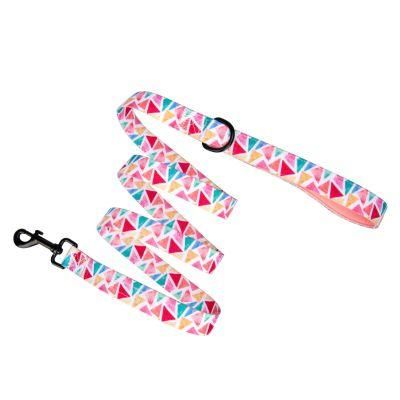 Polyester 2cm Customized New Design Custom Printing Harness Personal Logo Pet Leash