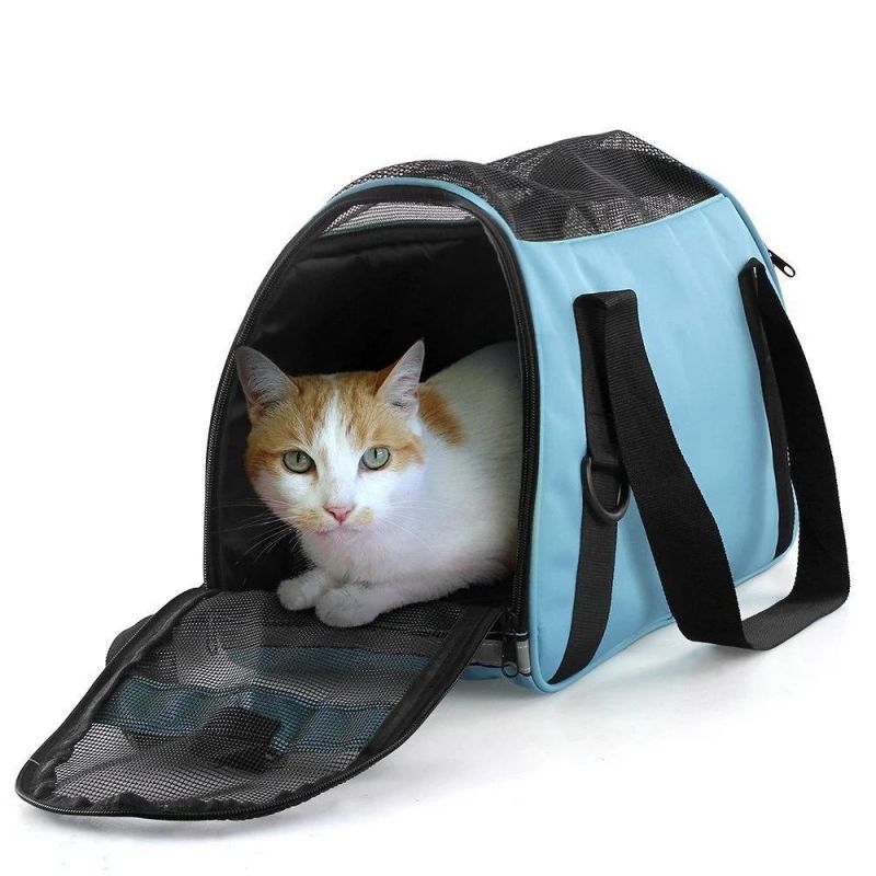 Dog Cat Travel Carrier Outdoor Tote for Pets Comfort Airline Approved Travel Soft Side Bag