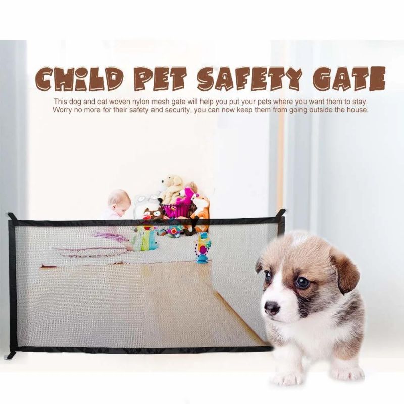 Safety Magic Mesh Child Baby Kids Dog Pet Fence Gate
