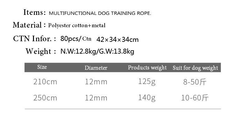 Good Hand Feeling High Quality Color Available Dog Rope Lead