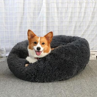 Wholesale Manufacturer Soft Luxury Plush Pet Cat Beds Products Waterloo Long Plush Dog Bed