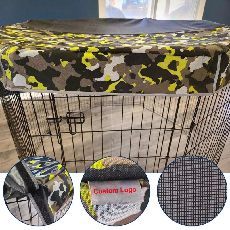 Outdoor Octagonal Dog Playpen Cover Sunshade Mesh Top Anti UV Dog Playpen Cover