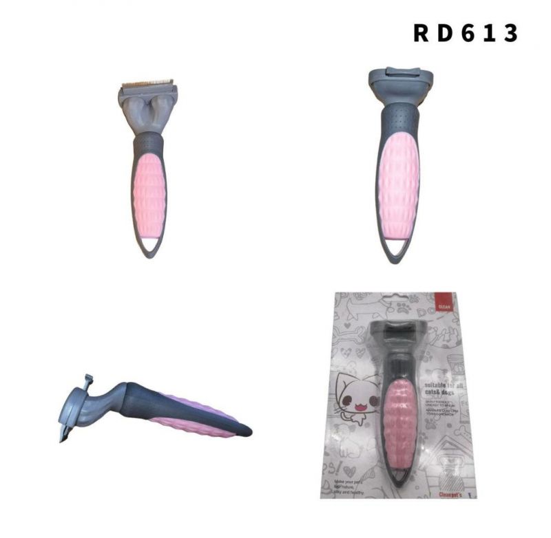 Petto Convenient Self Cleaning Automatically Dog Cat Slicker Brush Remove Dog Hairs Pet Grooming Brush Pink-S
