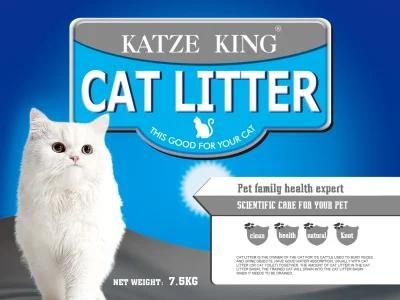 White Bentonite Cat Sand 1mm-3.5mm with Hard Clumping and Strong Odor Control