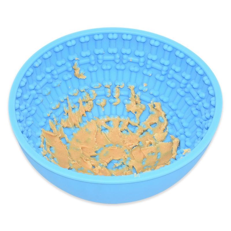 Upgraded Dog Slow Feeder Lick Mat Bowl for Boredom Anxiety Reduction