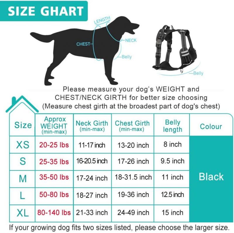 Dog Harness No Pull Pet Harnesses with Dog Collar