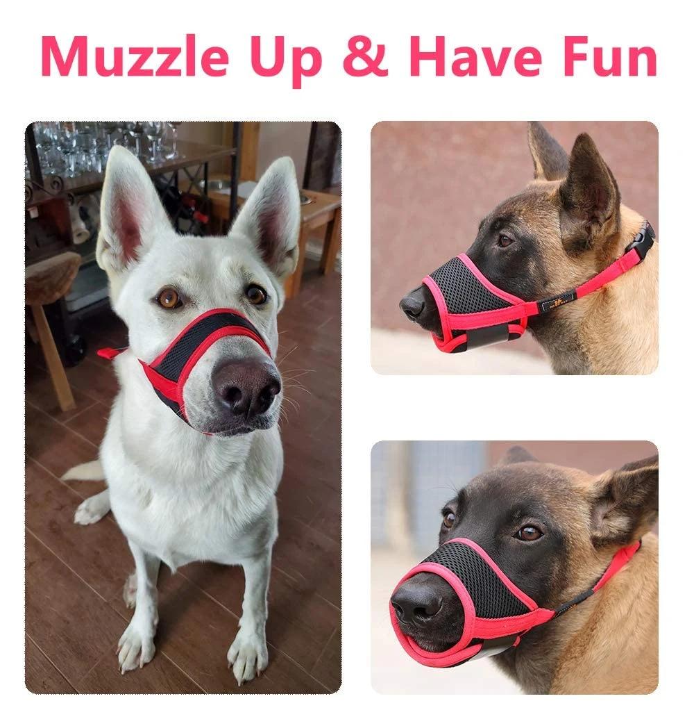 Breathable Mesh Dog Muzzle Anti Bark Mouth Mask Pet Mouth Cover