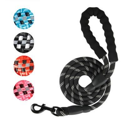 Popular Classic Design Reflective Heavy Duty Comfortable Handle Braided Nylon Rope Dog Leash