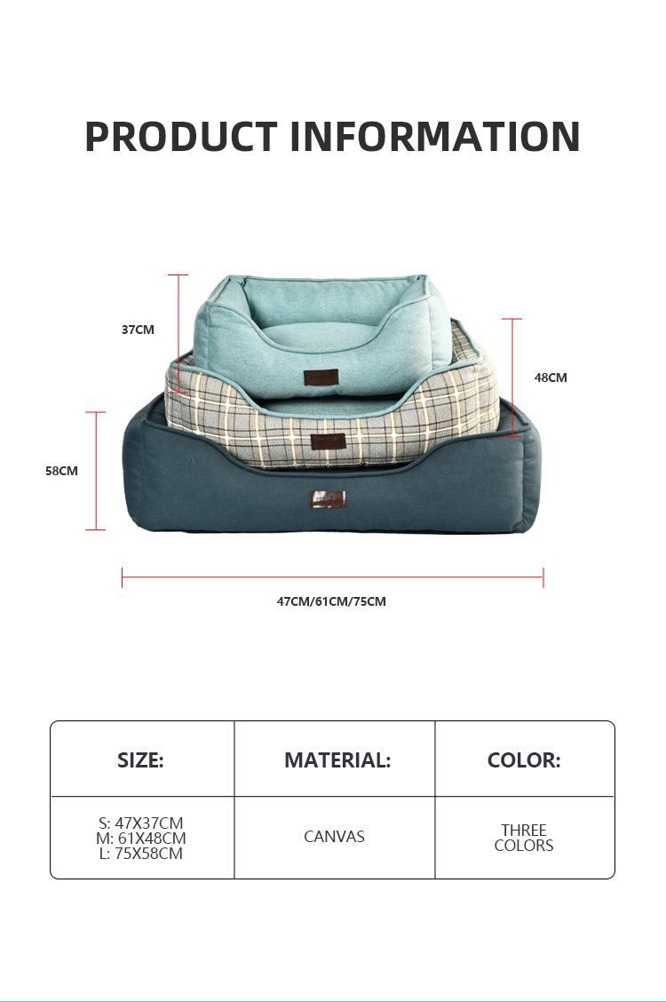 Custom Fashion Non-Skid Bottom Small Animal Soft Pet Bed