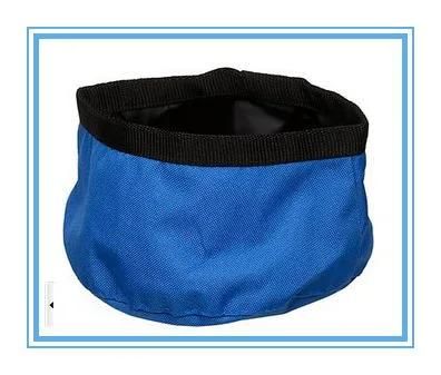 Portable Collapsible Foldable Waterproof Fabric Canvas Dog Bowl