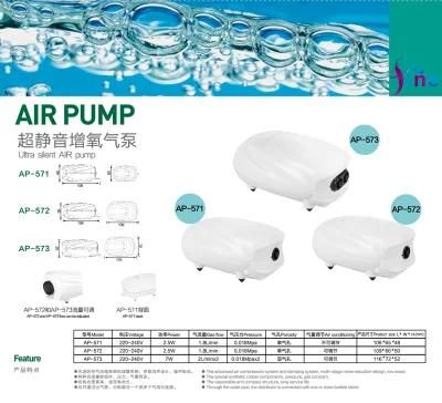 Adjustable 2 Outlets Oxygen Pump for Fishing Tanks