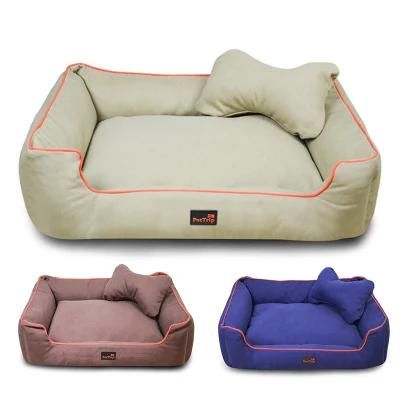 Solid Color Removable Washable Pet Bed Dog Bed