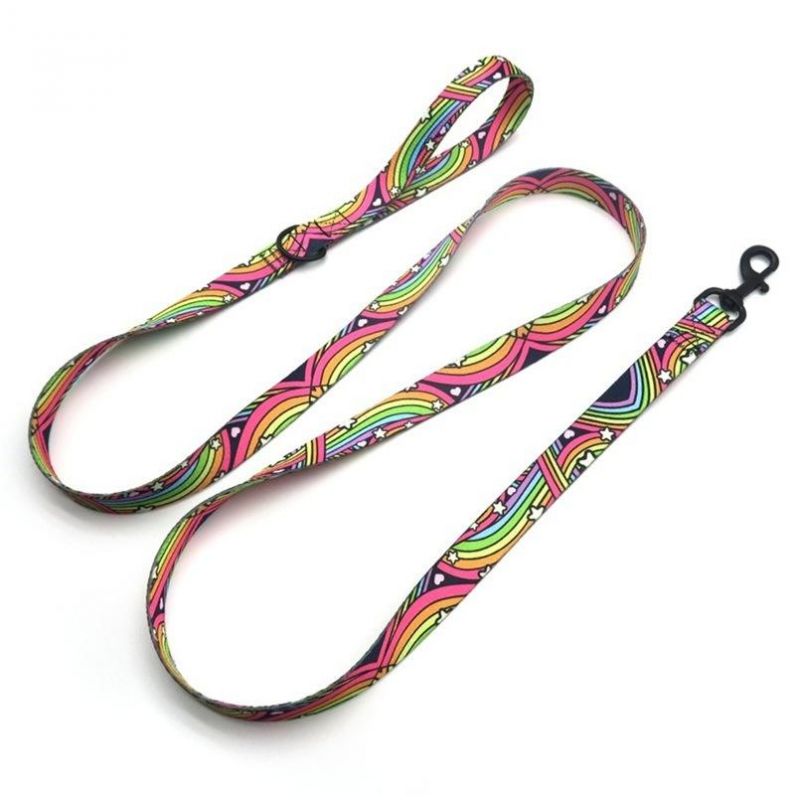 Pet Supplies Custom Polyester Heat Transfer Traction Dog Leash, Dog Collar Th8120