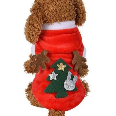 Dog Clothes Pet Dog Christmas Jacket Winter Warm Thick Cute Cartoon Small Dog Clothes