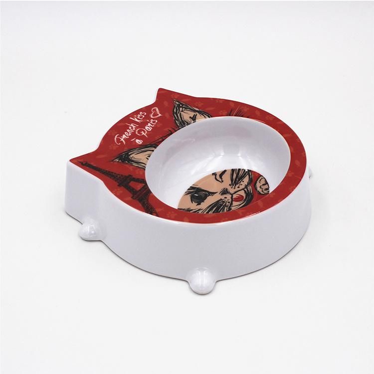 Mini Pet Bowl Mini Pet Bowl Portable Porcelain Cat Bowl with Non-Slip Bottom Design Cute Cat Bowl