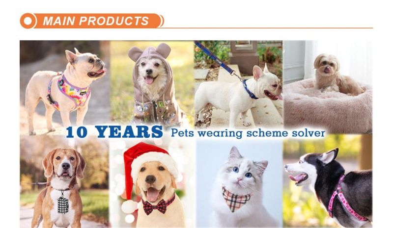 2022 Hot Sale Dog Harness Pet Products Soft Oxford Harness with New Design and High Quality and Colorful for Pets