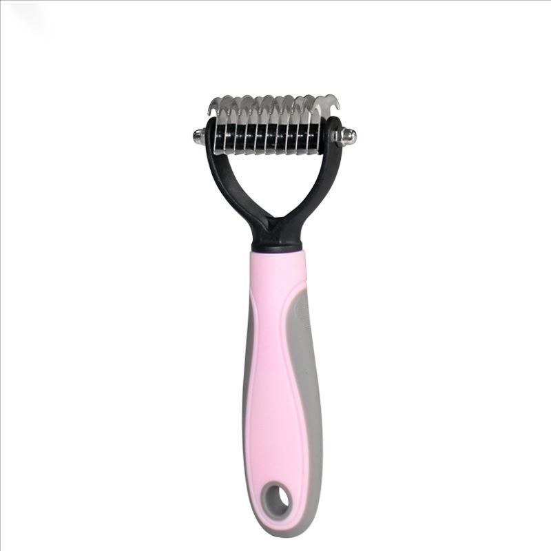 Double-Sided Pet Comb Cat Hair Removal Comb Dog Grooming Brush