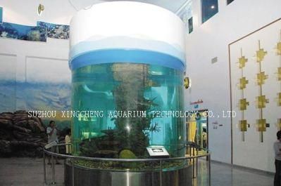 Customized Cylindrical Acrylic Aquarium