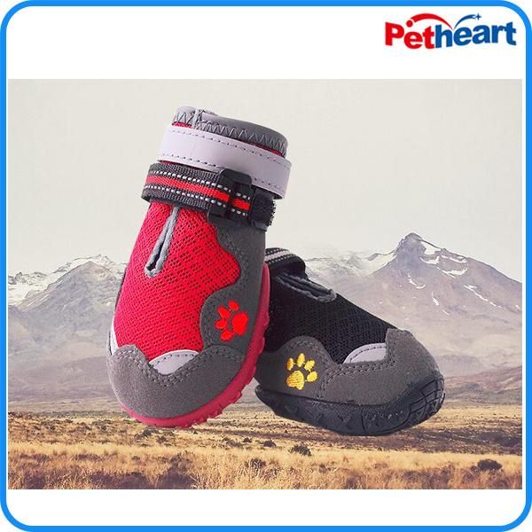 Breathable Pet Mesh Shoes for Waterproof Dog Boots Reflective Magic Tape