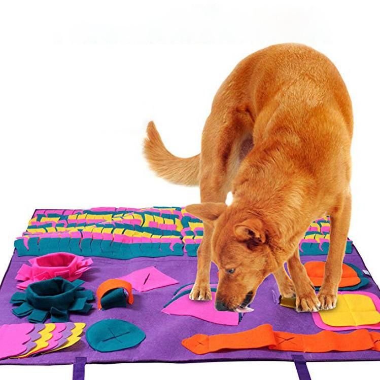 Pet Bite Resistant Puzzle Dog Cat Foraging Toy Pet Sniffing Training Blanket Waterproof and Wear-Resistant