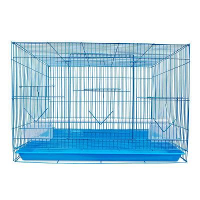 Large Wide Stainless Steel Parrot Budgie Bird Cage