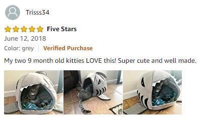 Washable Shark Pet House Cave Bed Luxury Dog Beds