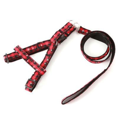 Personalized Design Luxury Neoprene Adjustable Collar Bow Leash Cat Pet Dog Harness Custom Dog Collar and Leash