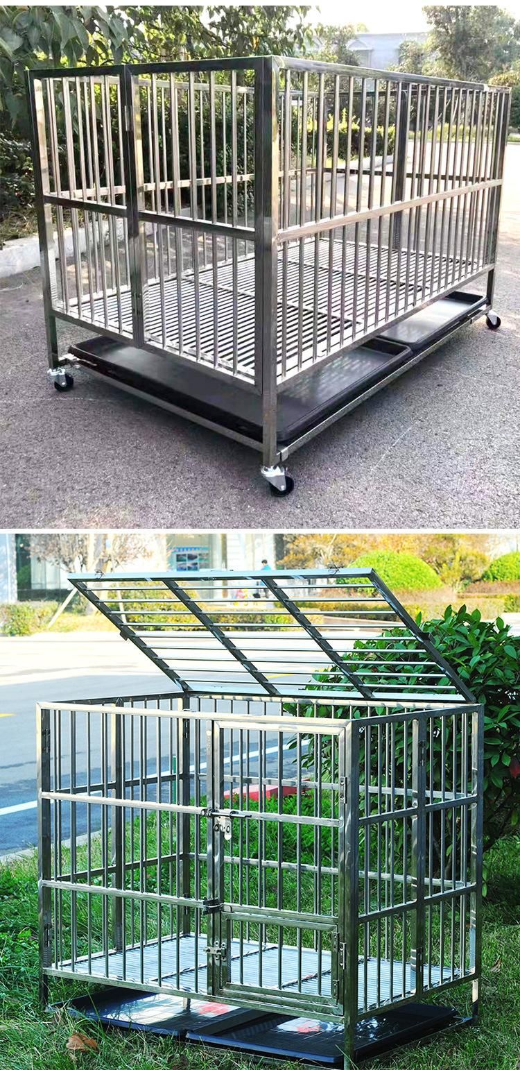 Hot Selling Sturdy Stainless Steel Foldable Pet Dog Running Cage