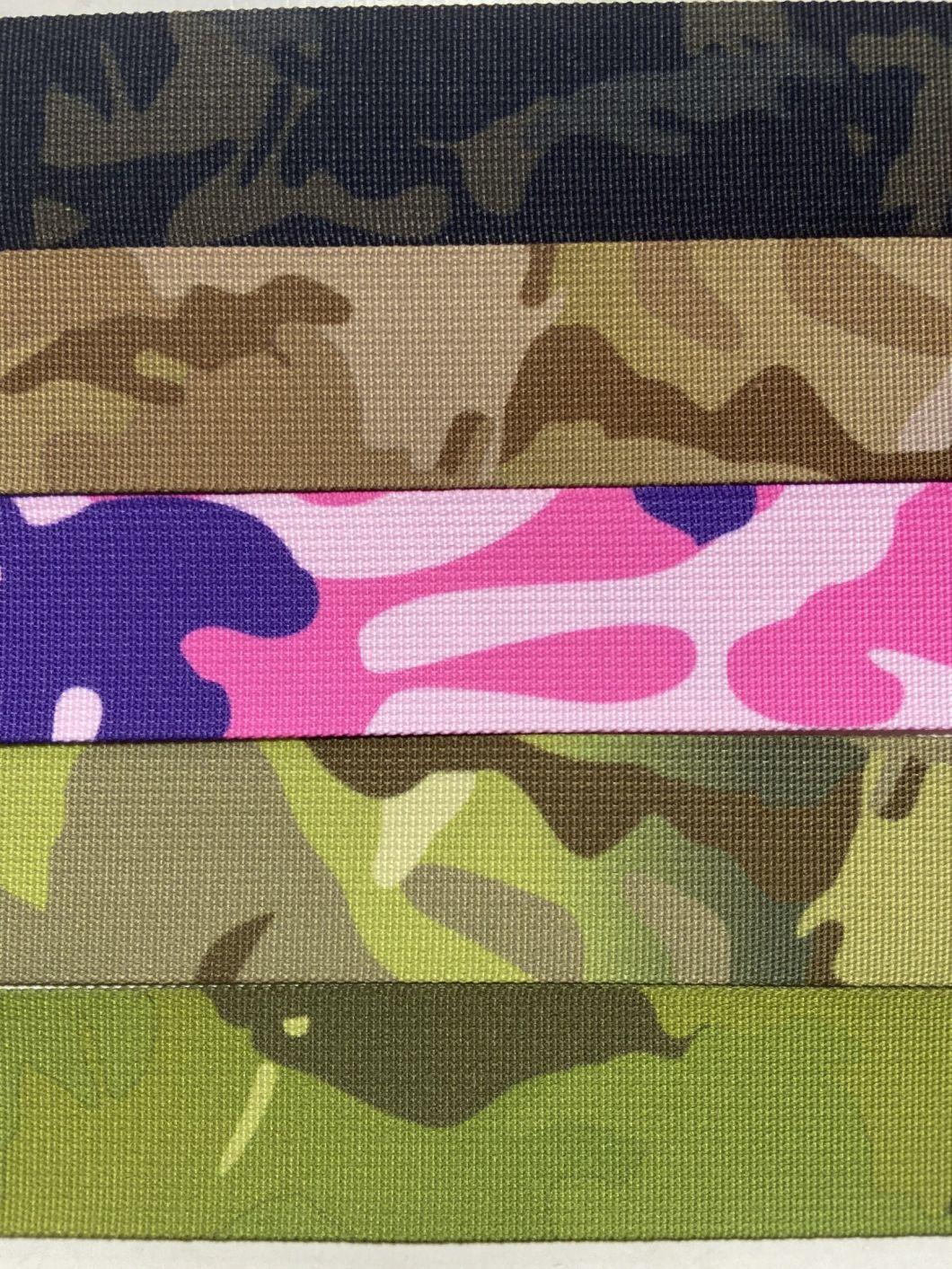 Heavy Duty Nylon Printing Military Dog Leash with Frog Clip