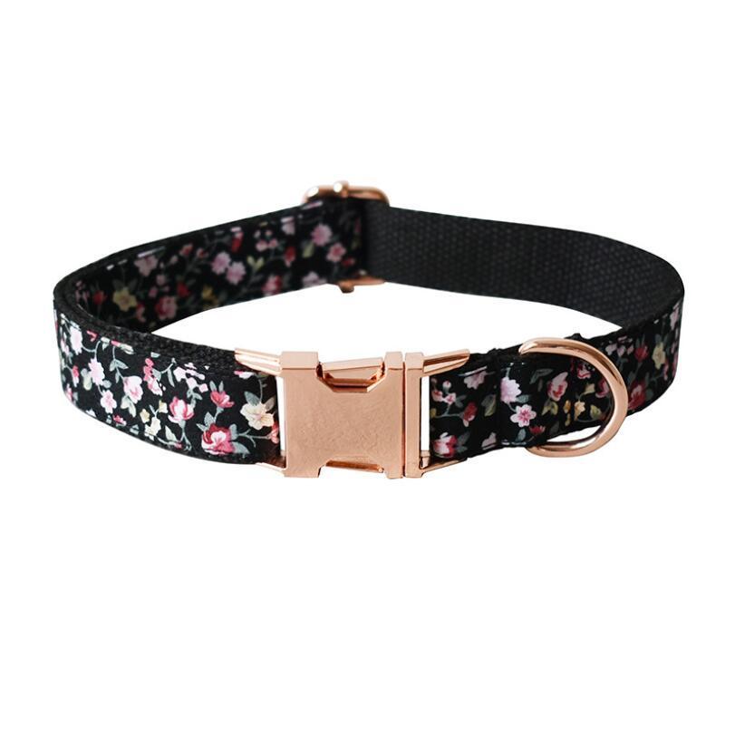 Fashion Print Garden Pattern Paisley Dog Collar Cute Puppy Collar