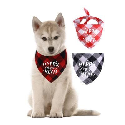 New Happy New Year Pet Bandana Custom Designer Dog Bandana