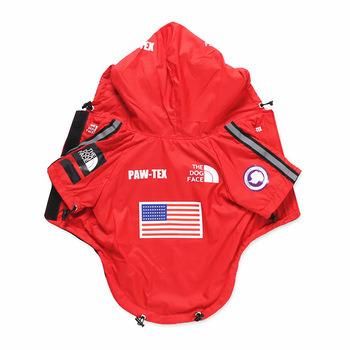 Large Dogs Waterproof USA Flag Dog Clothes Raincoat