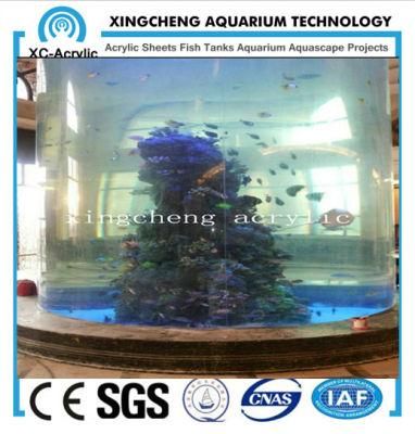 Transparent UV Acrylic Cylinder Aquarium of Acrylic Aquarium Tank