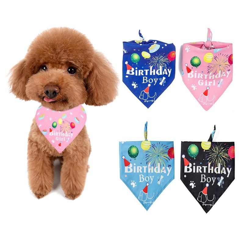 Pet Triangle Bandanas Dog Cat Festival Style Soft Saliva Towel