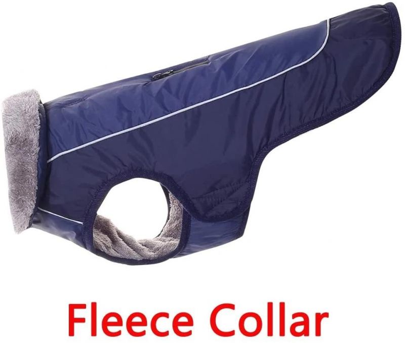 Fleece Collar, Super Warm, High Quality Soft Fleece Lining Dog Coat