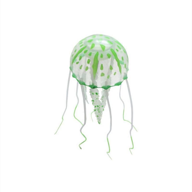 Artificial Glowing Effect Jellyfish Colorful Fish Tank Aquarium Decor Ornament