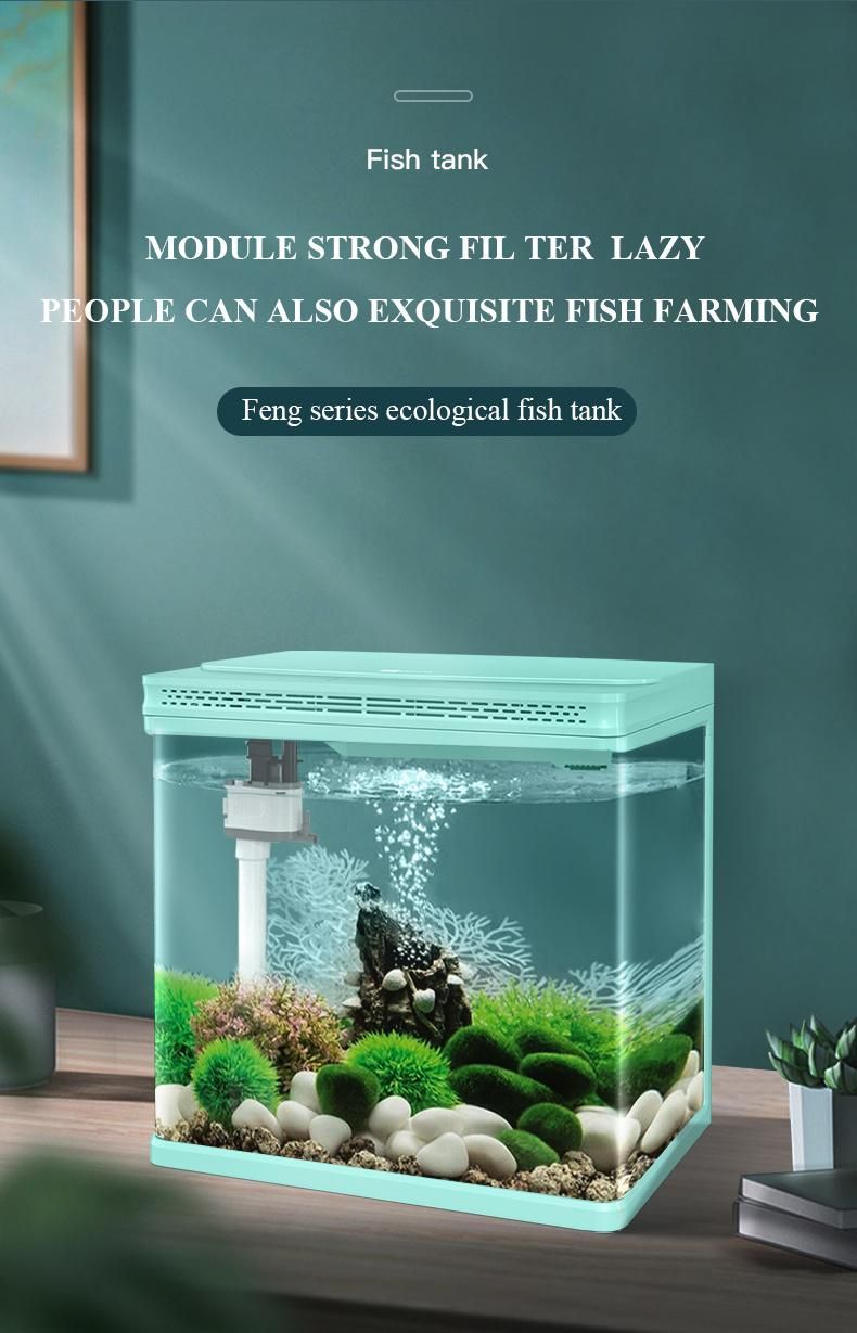 Yee Water Mini Small Large Aquarium Accessories Light Wall Pond Betta Aquarium Fish Tank