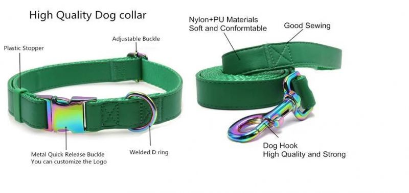 Custom Lighter Soft Release Buckle Dog Collar Plastic Retractable Pet Collars Dog Leash