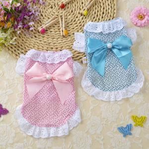 Spring and Summer New Style Pet Clothes Princess Shirt Skirt Dog Lace Dress Wholesale