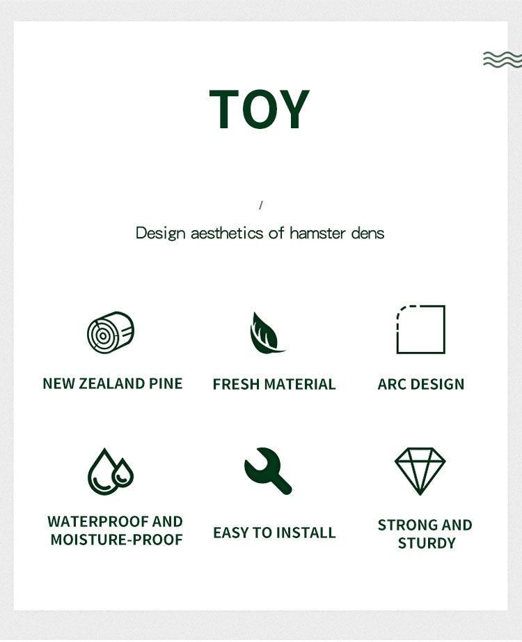 Yee Natural Pure Wood Toys Small Pet Hamster Eco-Friendly Toy