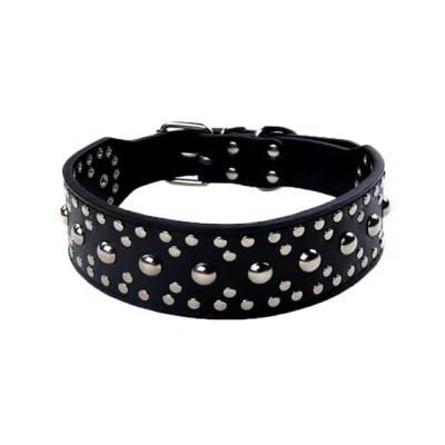 PU Pet Collar Mushrooms Rivet Studded Leather Dog Collar