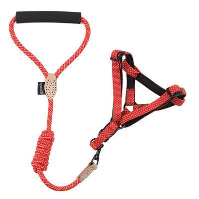 Wholesale Rainbow Jacquard Relective Pet Accessories Dog Harness Dog Leash Pet Product