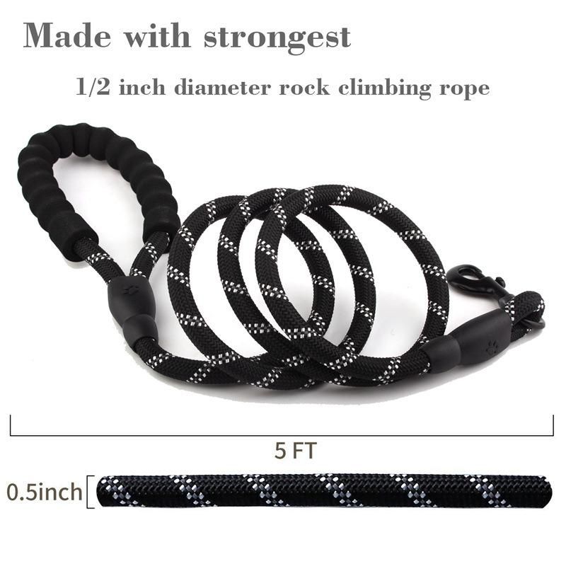 Large Medium Small Walking, Dog Rope EVA Nylon Reflective Spring Explosion-Proof Traction Pet Dog Leash/