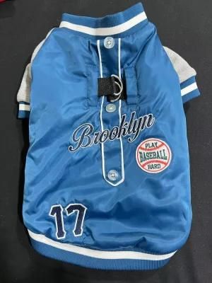 &quot;Play Basketball&quot; Embroider Pet Sport Jacket Fashion Dog Sport Clothes