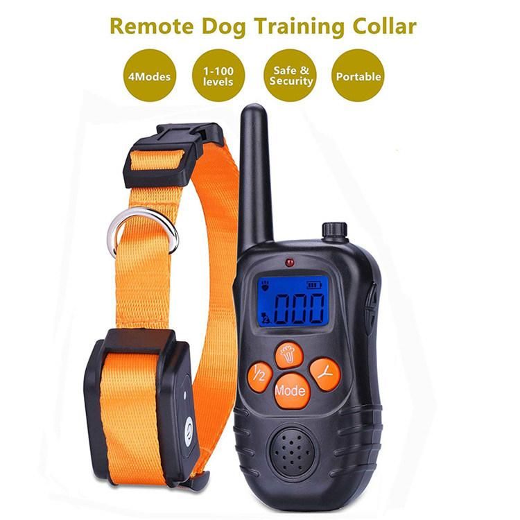 Wholesale High Quality High Efficiency Electric Rechargeable Remote Control Dog Training Collar with LCD Display/Dog Toy