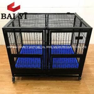 Best Quality Black Square Tube Metal Dog Crate Kennel